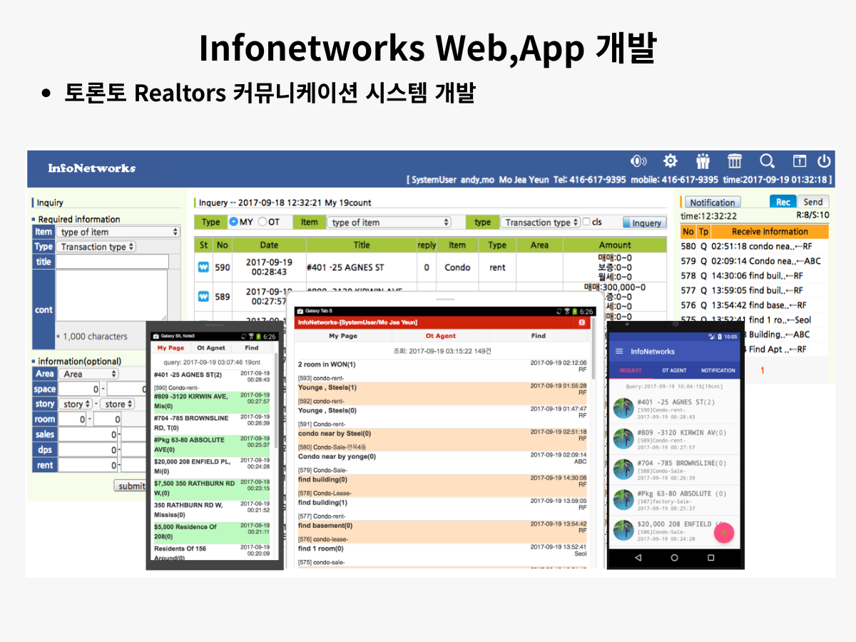 Toronto Korean realtor information sharing platform
